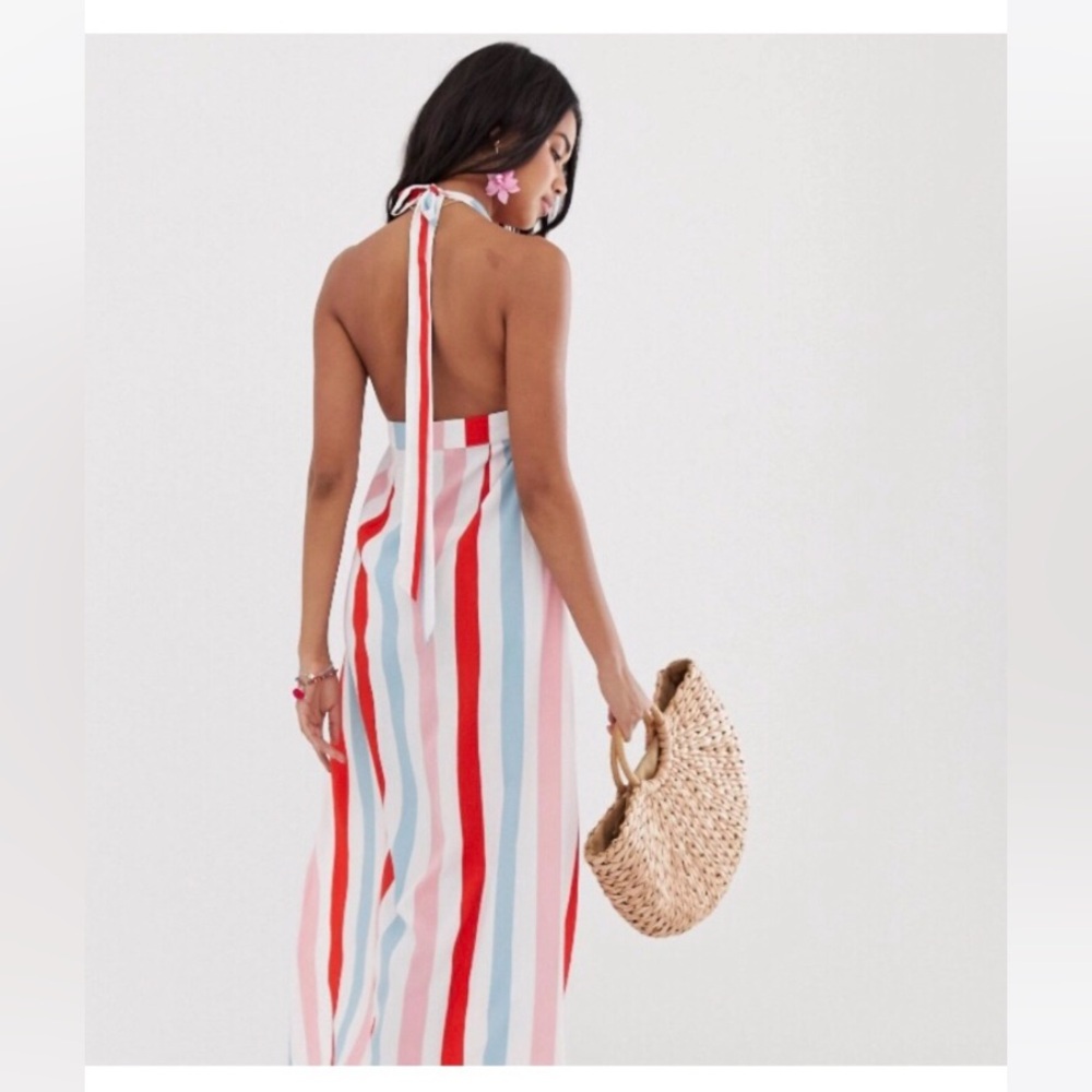 NWT • ASOS Glamorous Striped Beach Dress - Picture 4 of 15